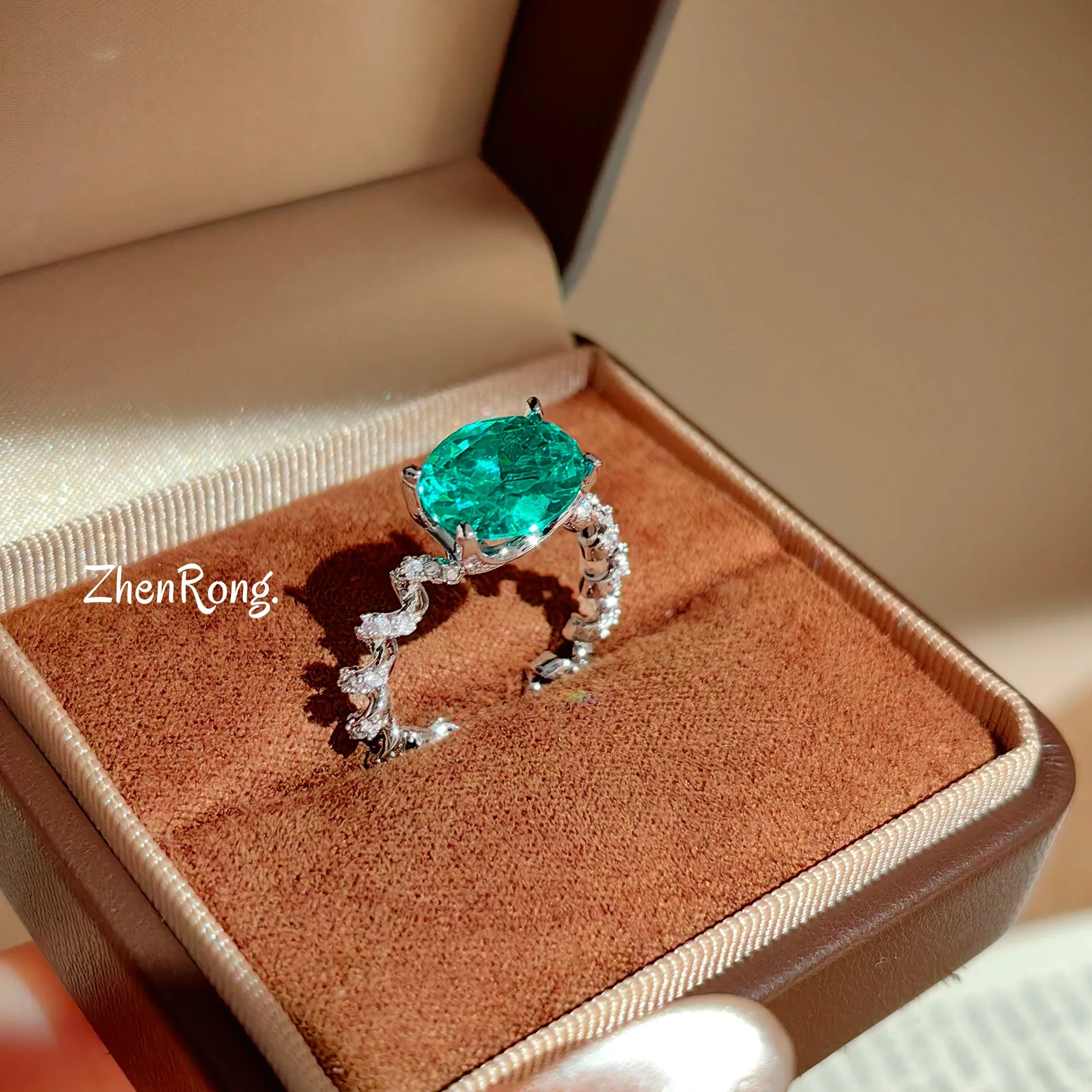 S925 Sterling Silver Retro Light Luxury Niche High End High Carbon Diamond Cool Index Finger Ring For Fashion Forward Wearers 5