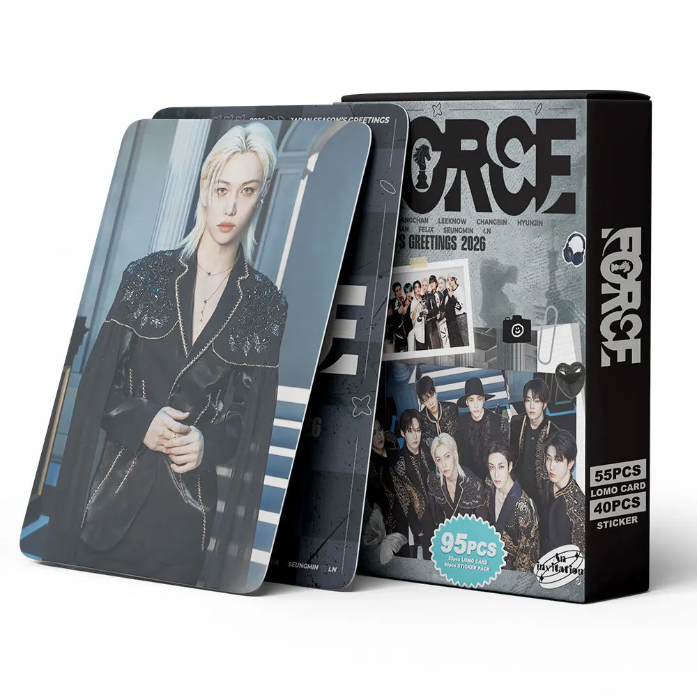 جديد 95 Straykids الرجال الفرقة ملصقات البطاقات الصغيرة SK 2026 FORCE ألبوم بطاقة الملحقات LOMO بطاقة صغيرة