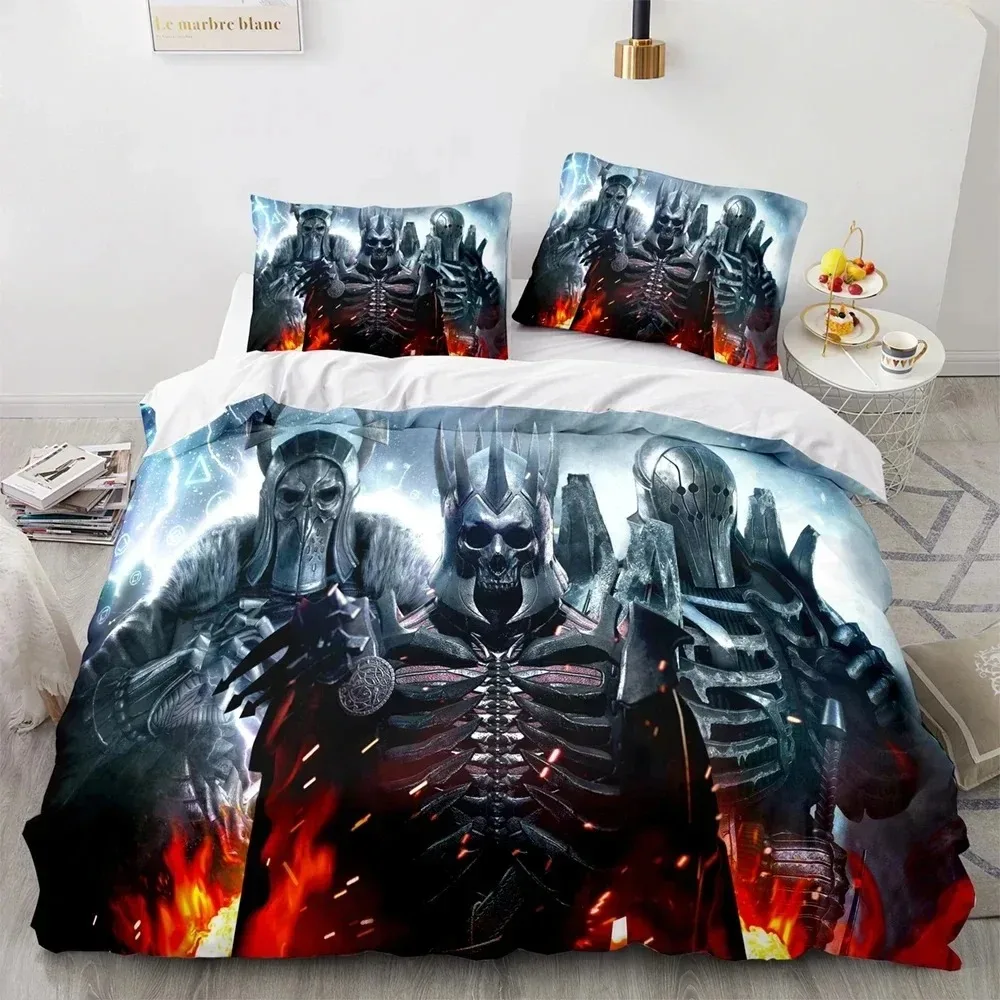 

3D Printed Witchers Duvet Cover Game Bedding Set Double Twin Full Queen King Adult Kids Bedclothes Quilt Cover