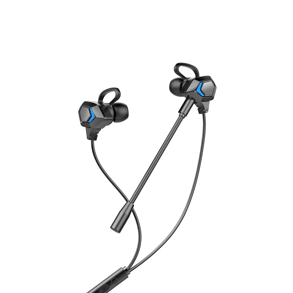 

in-Ear Wired Gaming Earphone Durable ABS Material Comfortable Stable Soundproof Simple Control Dual Microphones Compatible 35mm