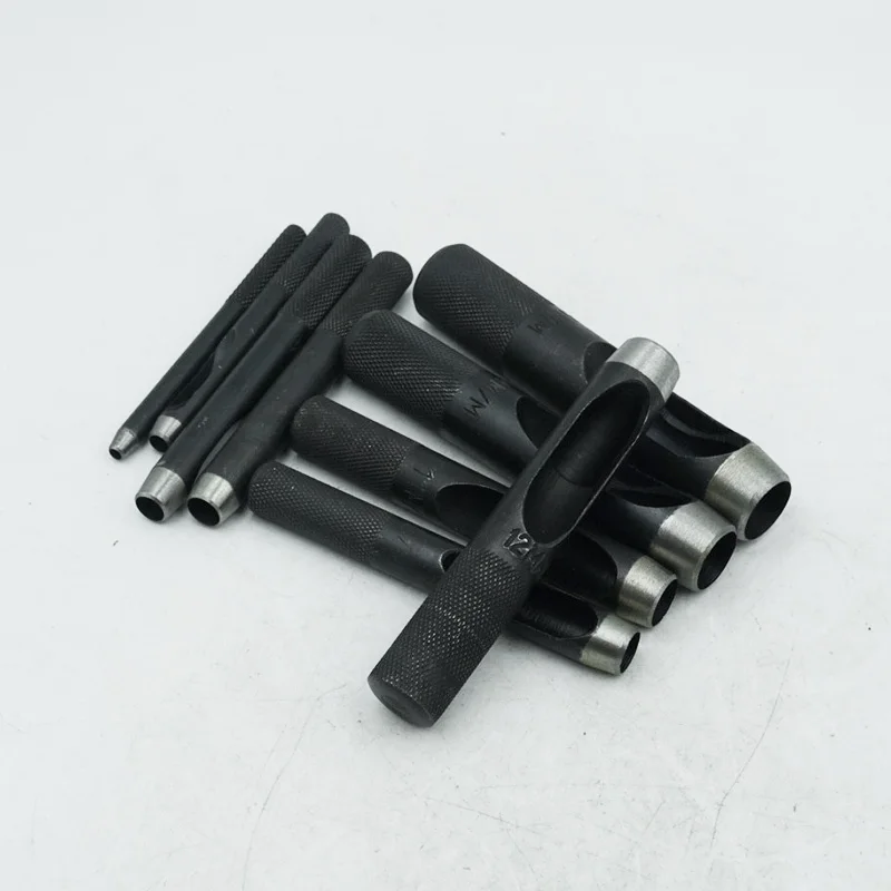 1 1.5 2 3 4 5 6 7 8 9 10 11 12 13 14 15 16 18 20 25mm Hollow Punch Belt Leather Hole Gasket Card Wad Material Circle Tool