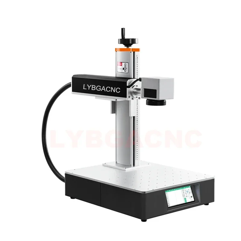 LY Optical Fiber Laser Nameplate Marking Machine  All in One Desktop Type for Plastic Metal Aluminum Carving 20W/30W/50W