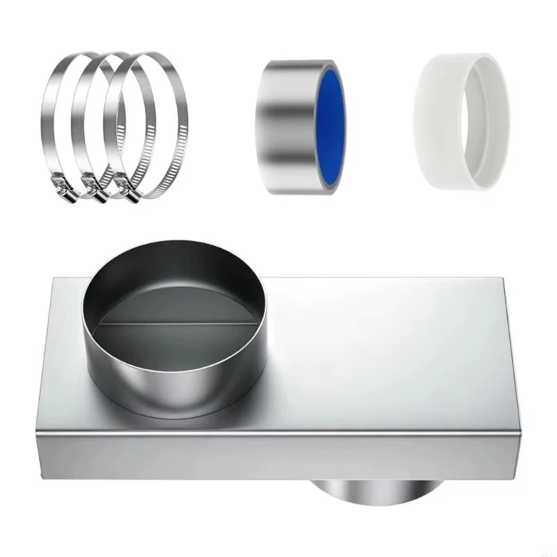 Telescoping Dryer Vent Connector, Adjustable Flexible Duct Adapter, Easy‑Install Vent Kit for Compact Laundry Rooms