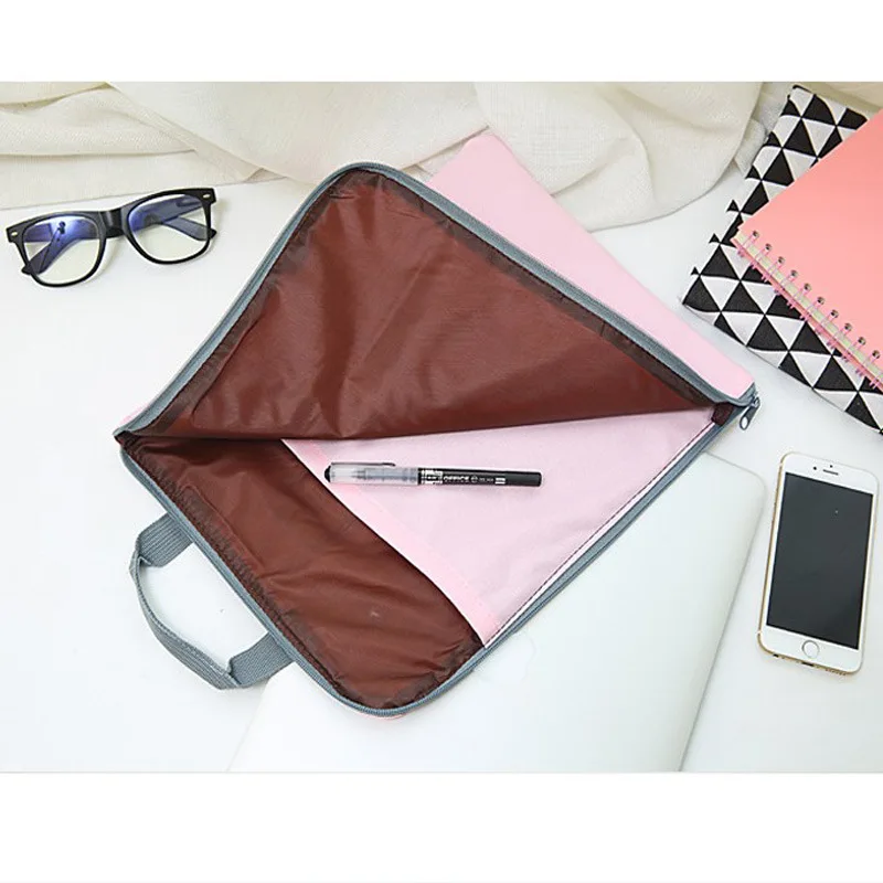 Multifunctional Multi-layer Portable A4 File Bag Student Storage Bag IPad Mobile Oxford Canvas Briefcase