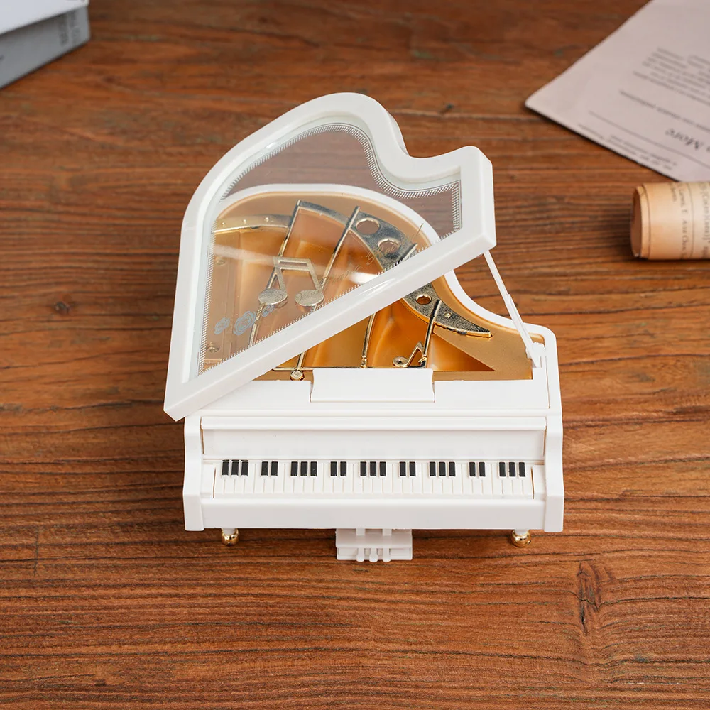 Piano Music Box Music Box Children's Day Birthday Gift for Girlfriend to Alice European Style Home Furnishing
