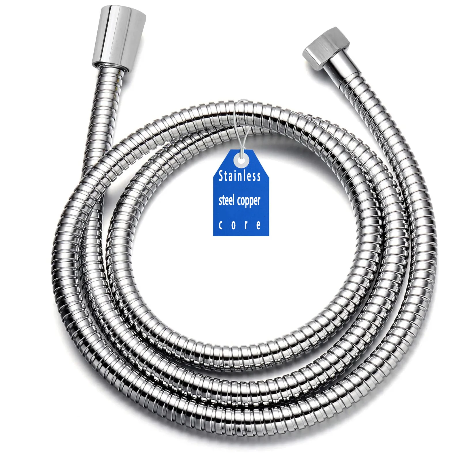 1m/1.2m/1.5m Shower Hose Stainless steel copper core , Universal Handheld Shower Head Hose,Fits G1/2 Standard Interface