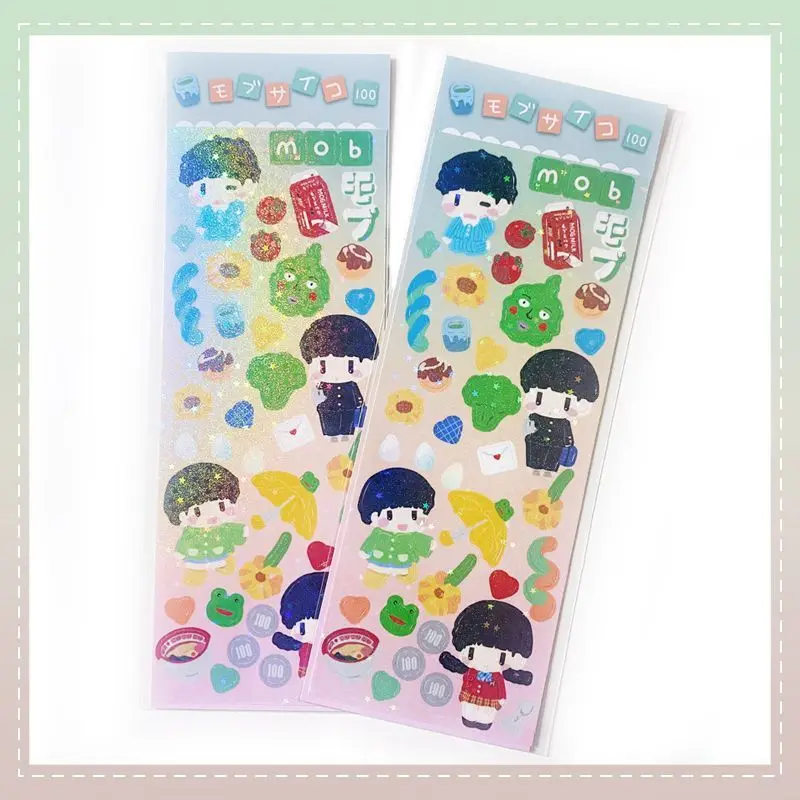 Anime Mob Psycho 100 Mobu Saiko Hyaku Fossetta Kageyama Shigeo Cosplay Cartoon Adesivo Ornamento Tag Paster Ambito Decalcomanie Regalo
