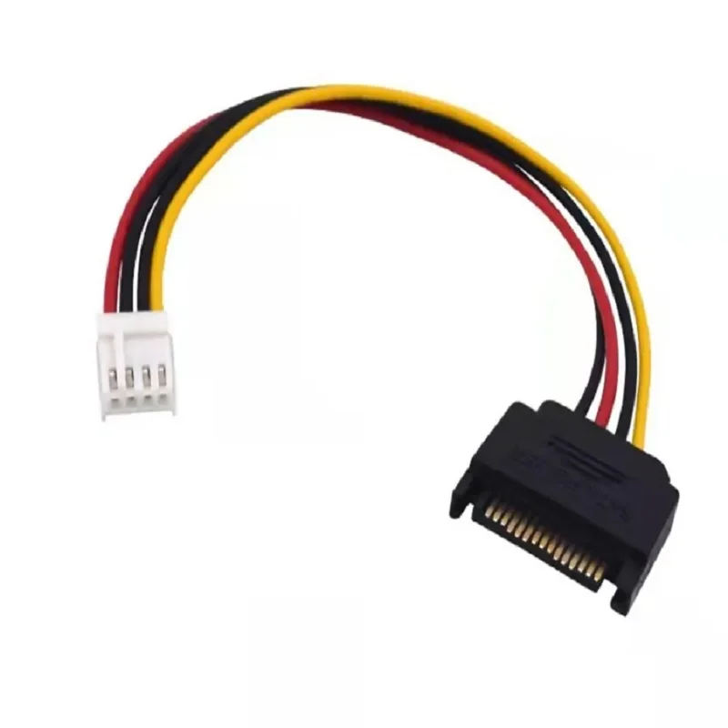 10Pcs 5Pcs 1Pcs 15pin Sata Male to 4pin Floppy FDD Female Power Converter Adapter Cable Sata Power 15p to 4p Connector