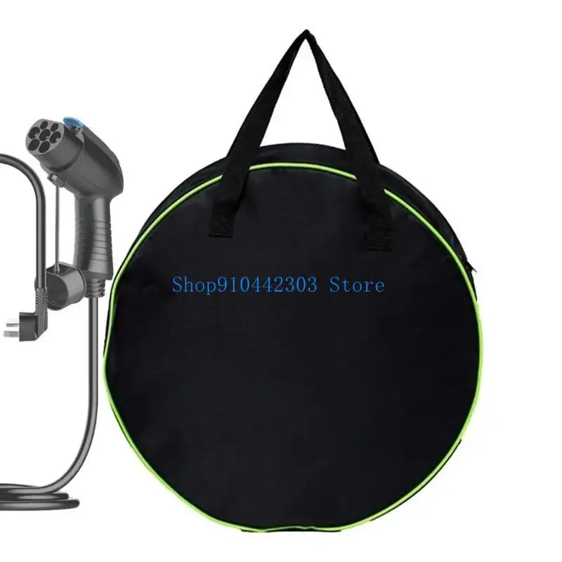 652F Compact Electric Car Charging Cable Organiser Case Large Pocket Water Resistant