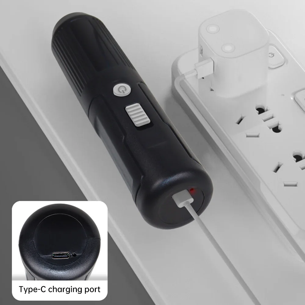 3.6V Electric Screwdriver Mini Household Straight Handle USB Rechargeable High Torque Lithium Electric Screwdriver Set