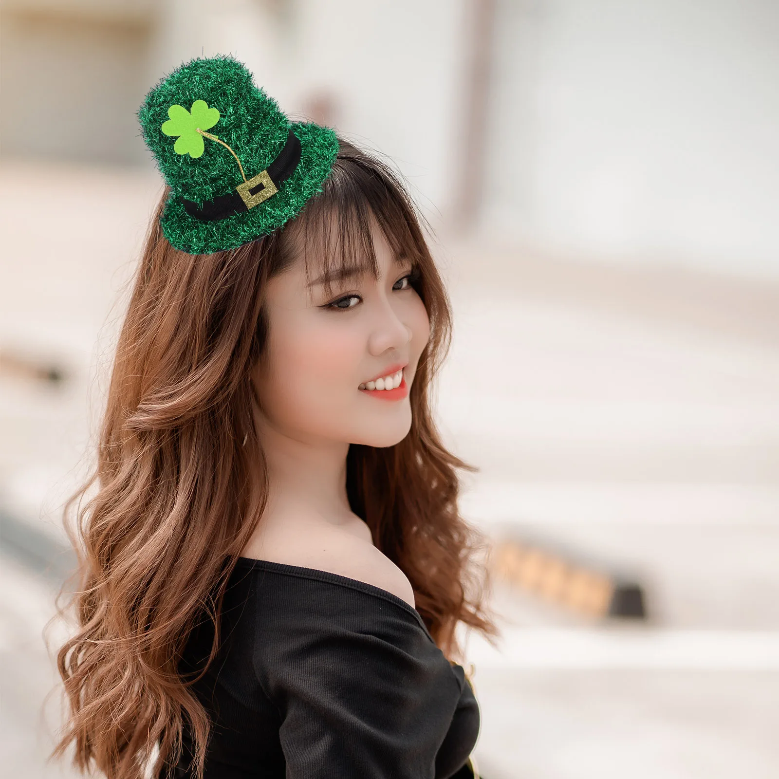 

Hat Hair Clips Mini Small Pulp Pin Patrick Day Holiday Headwear Accessories Women Fascinators Leprechaun