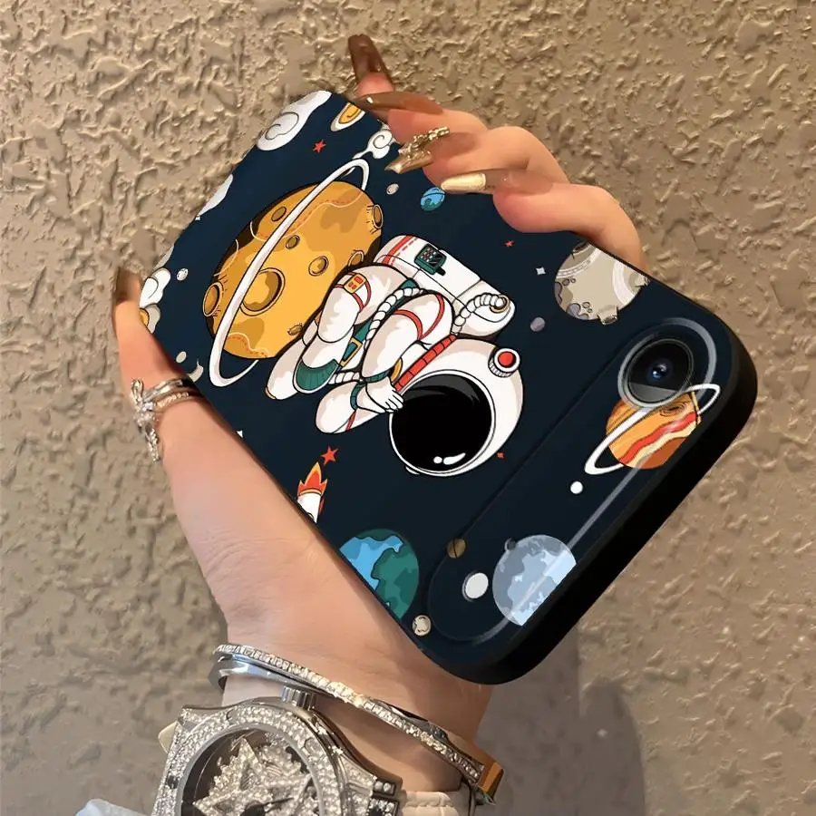 Case for Apple iPhone 17 Pro Max 14 XR XS MAX 11 15 Pro 7 8 12 16 13 Air Funda Phone Cover Fashion Astronaut Cute  view 5