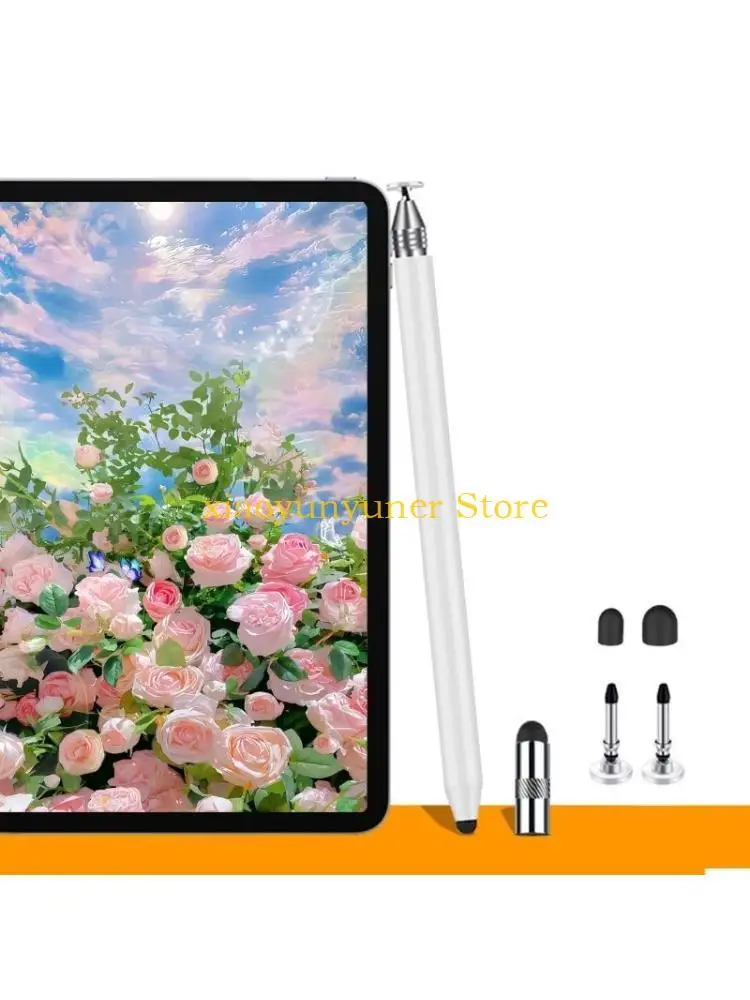 

P9JB Double Sideds Styluses Pen 3 in 1 Design Soft Flexible Tip Universals Phone Tablets Compatibility Ergonomic Grip