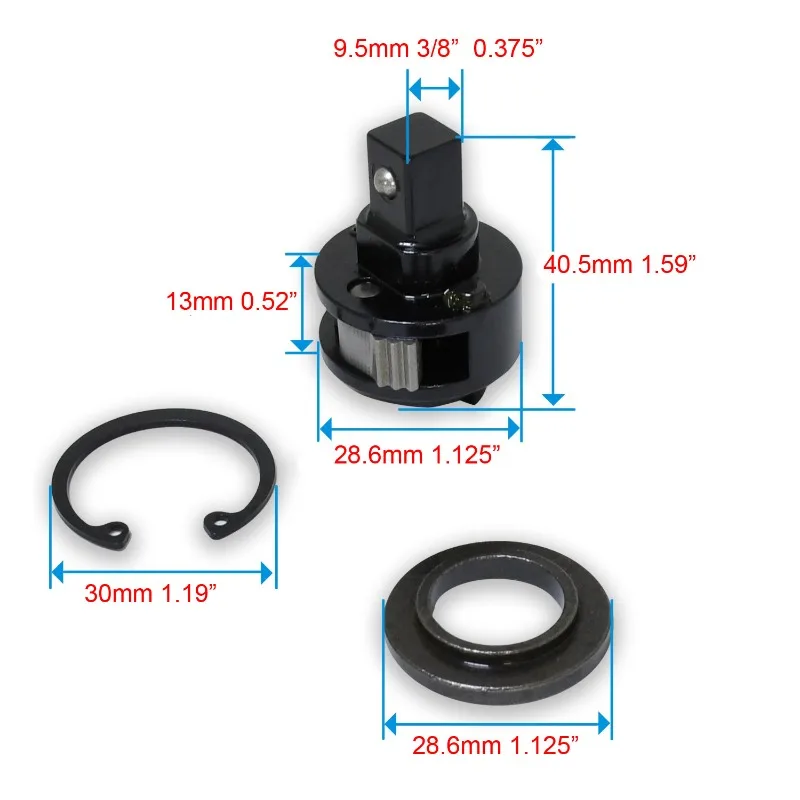 ordless Ratchet Wrench Head 3 8 Inch Replacement Socket Adapter 2557‑20 42‑06‑2557 28.5X40Mm