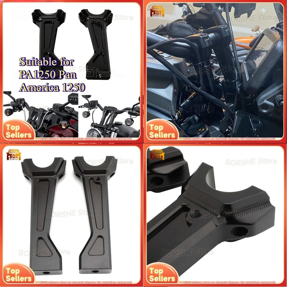 

2026 Motorcycle Handlebar Riser Extender Suitable for PA1250 Pan America 1250 Adjustable Handlebar Mounting Bracket for Harley