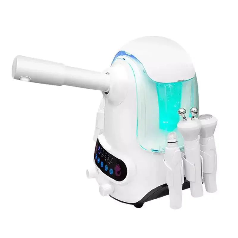 Hot Cold Facial Steamer Hydro Facial BIO Vibration Hydrodermabrasion Machine Trending 2023 Multifunctional 6 in 1 Portable 1 Pcs