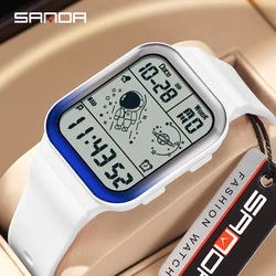 SANDA Fashion gradual change Sport Men's Watches Digital Wristwatch Waterproof Sports Casual Watch for Male Clock Reloj Hombre