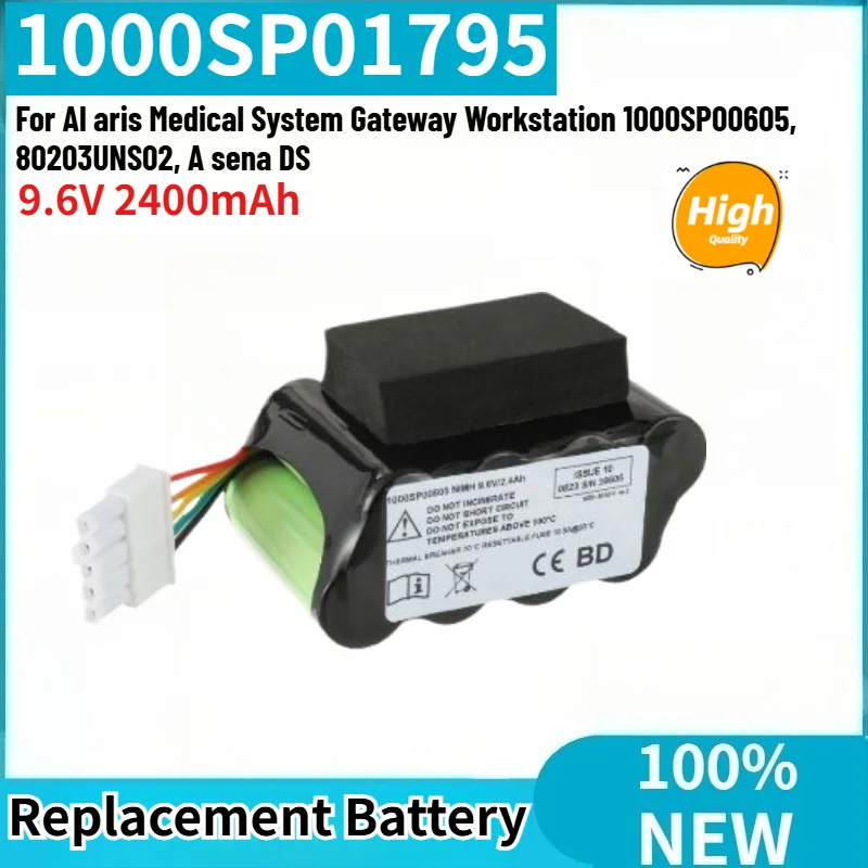 

1000SP01795 High Quality Battery 9.6V 2400mAh for Al aris Medical System Gateway Workstation 1000SP00605, 80203UNS02, A sena DS