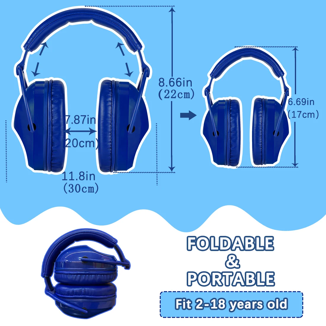 ZOHAN Earmuff Kids Ear Protection Baby Noise Reduction Headphones Safety Muffler for children Sensory Issues Toddlers Protective