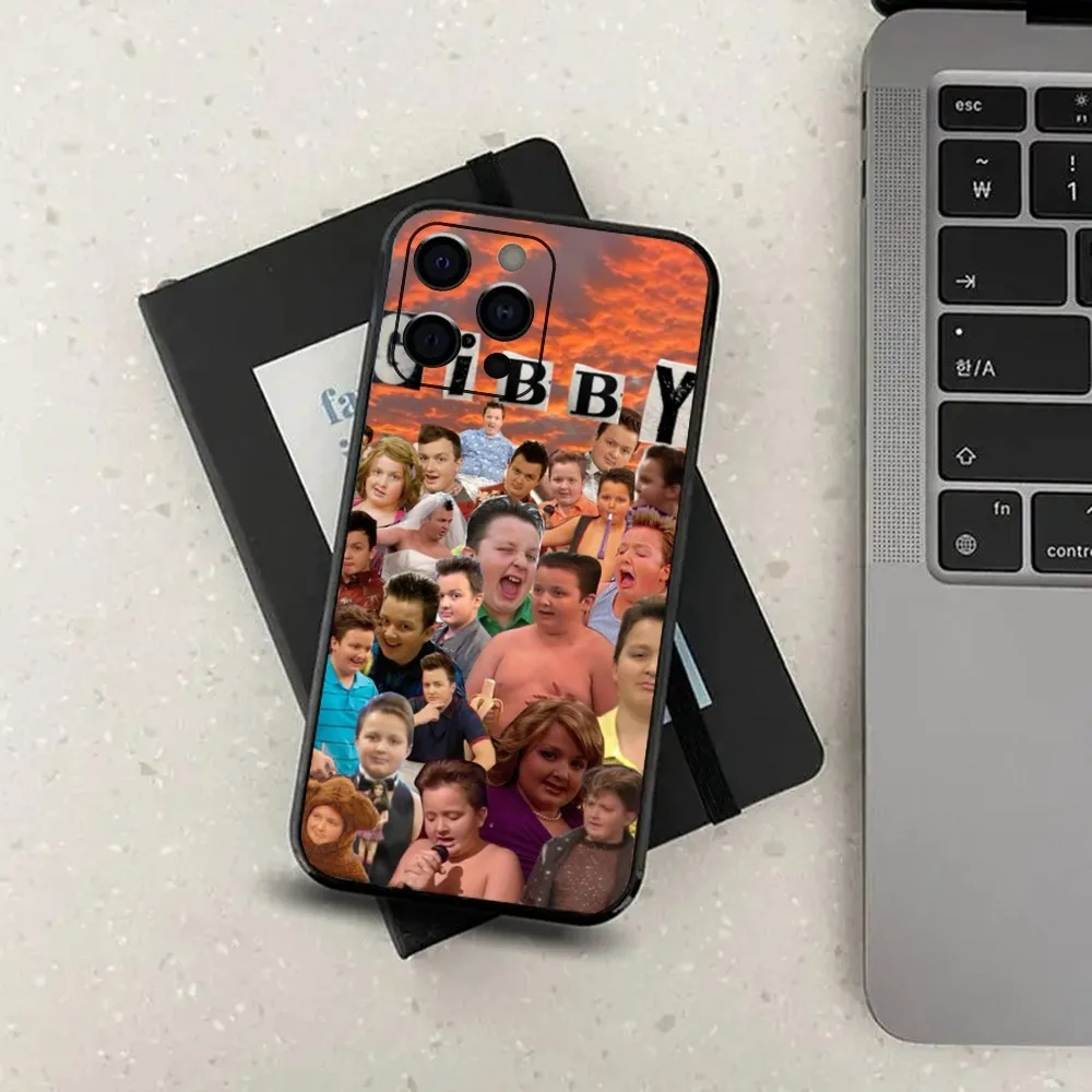 G-Gibby Singing From Icarly Phone Case For Apple iPhone 15,14,13,12,11,Pro,X,XS,Max,XR,Plus,Mini Soft Black Cover