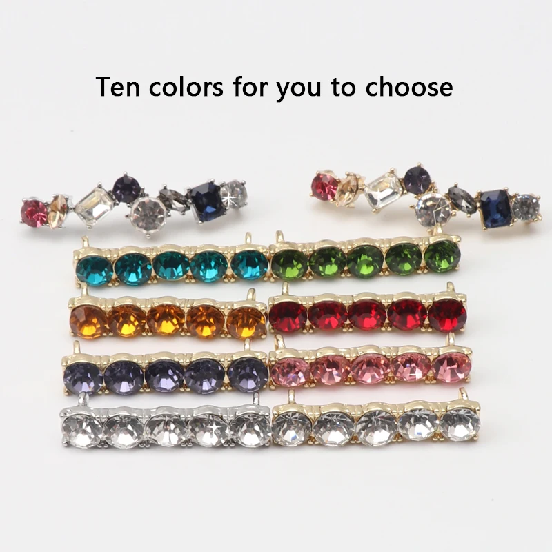 Shiny Rhinestone Shoelaces Buckle Creative Couple Shoes Decoration Jeweled Ins Canvas Shoelace Accessories Sneakers 1 Pcs