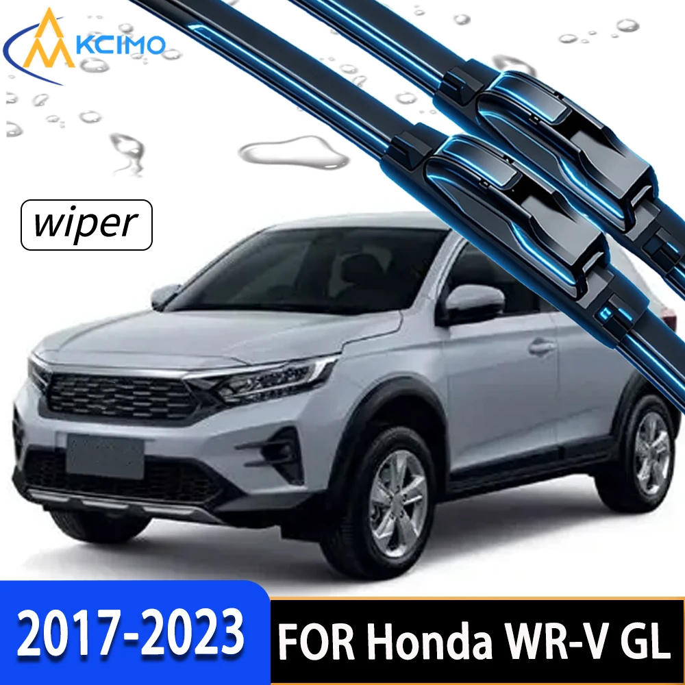 

Premium Front Windshield Wiper Blades with High-Density Rubber, Perfect Fit for Honda WR-V GL 2017-2023