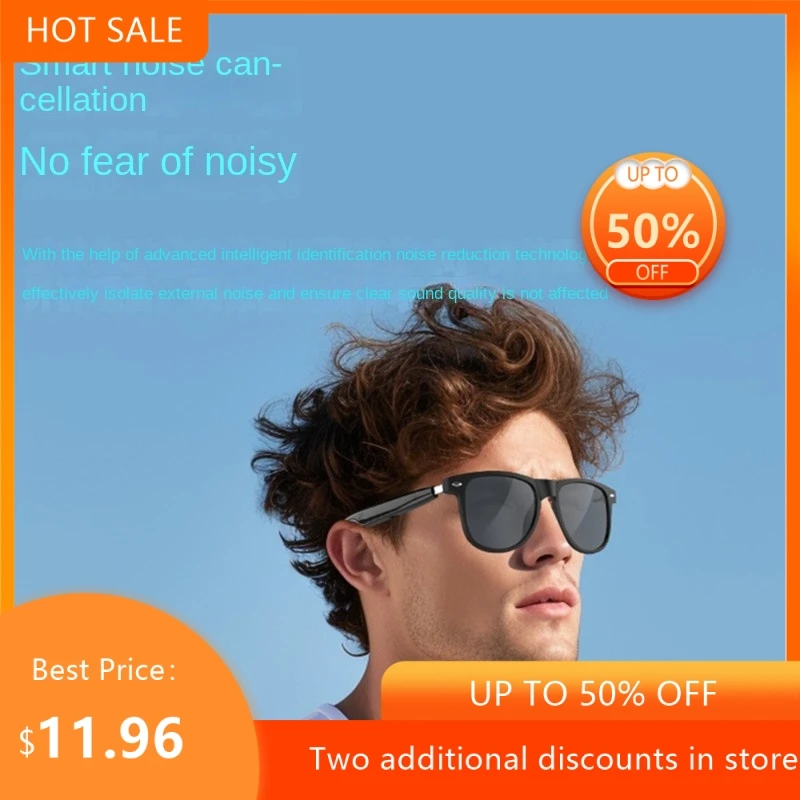 

Умные Bluetooth-очки Echowear с поляризацией и защитой от УФ-излучения - управление музыкой, функция звонков, навигация, смарт-очки, хит 2026 года