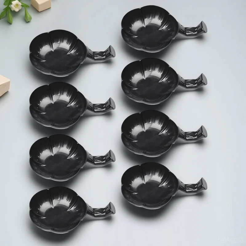 

12pcs Desktop Calligraphy Ink Dish Plastic Multipurpose Brush Holder Water Tray For Painting Writing Stationery Organizer