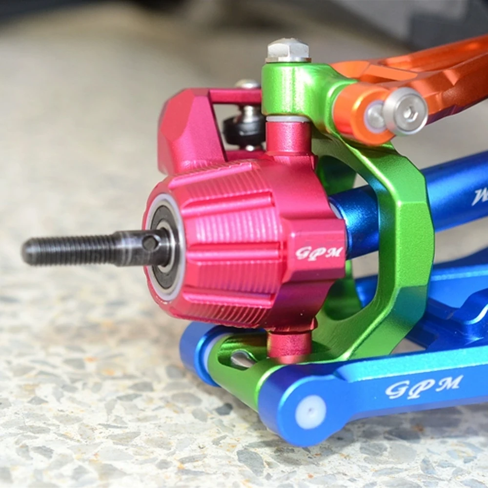 GPM for Traxxas 1/8 MAXX SLASH 6S 1/10 MAXX 4S RC Car Metal Front Steering Blocks +Caster Blocks + Rear Hub 8932 + 8937 + 8952 - Image 6