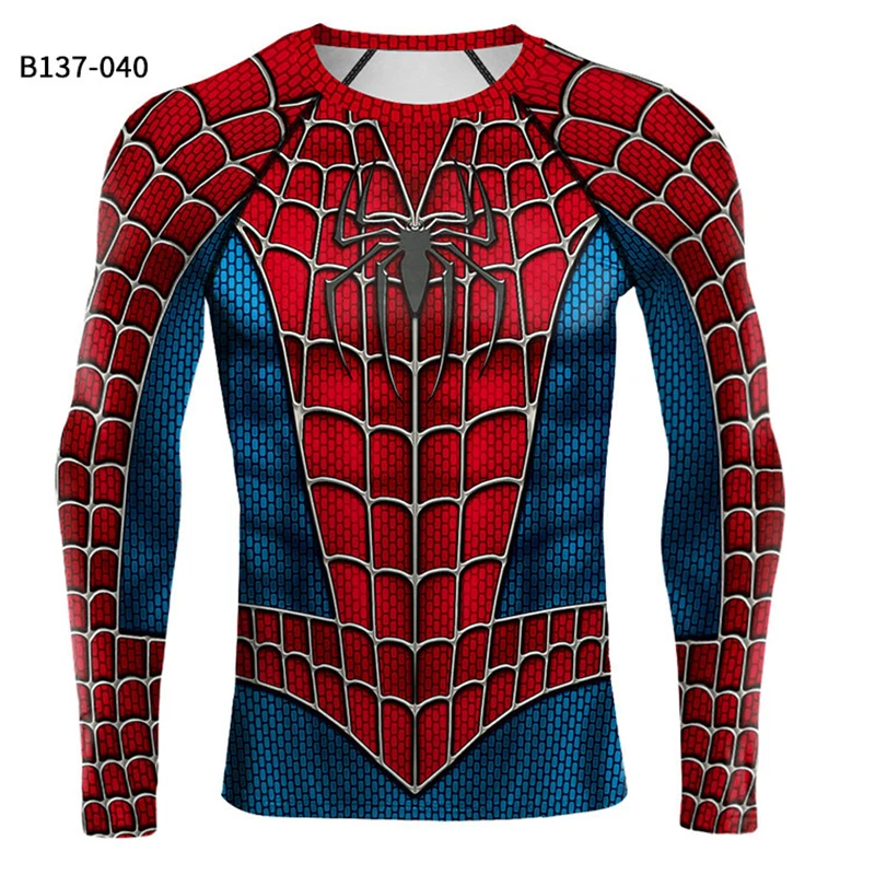 Movie Raimi Spiderman Cosplay Shirt Superhero  Fashion Sports Wear Tops Halloween Party Wolverine Men Spiderman Shirt T-Shirt