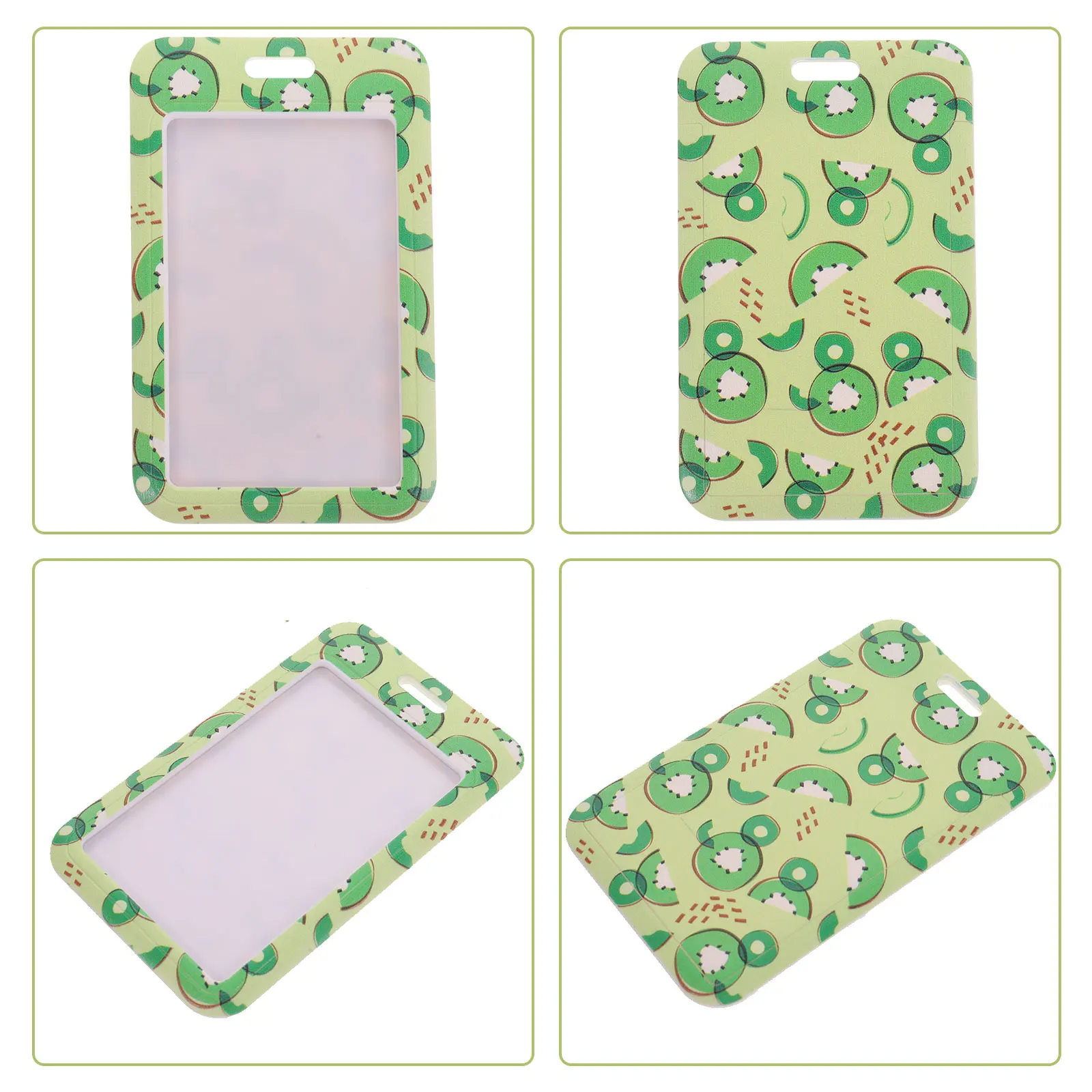 

Fruit Pattern Id Badge Holder Name Tag Sleeve Card Cover Lanyard Portable Multifunction Work School Office Supply