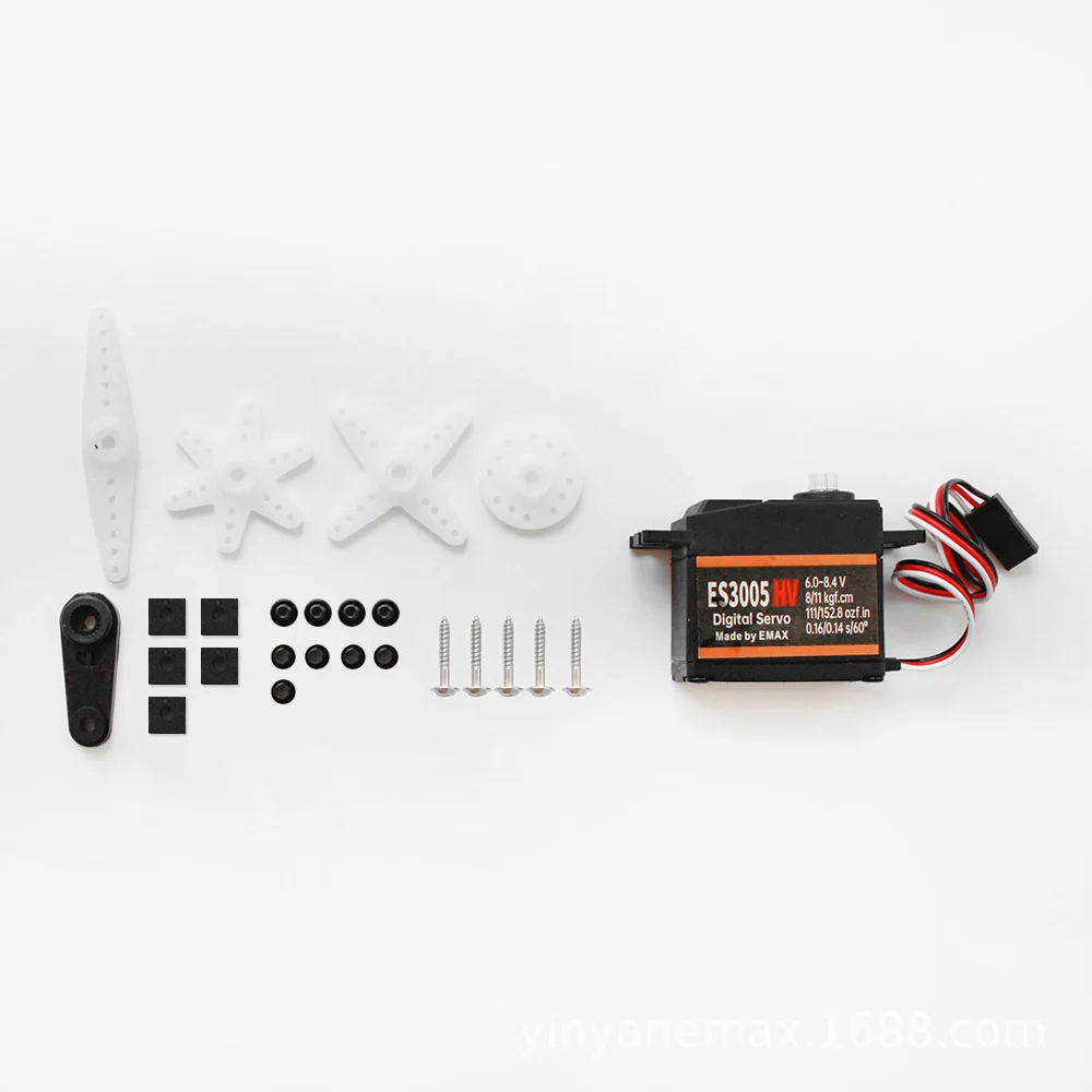 Servo de Metal FyES3005HV para Aeronaves RC de Asa Fixa, 43g, À Prova D'Água, Acessório Analógico de Alta Tensão para Robôs