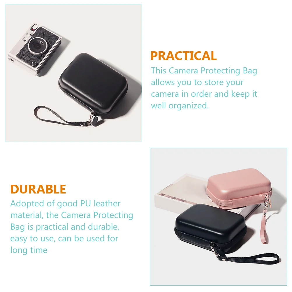 

Pu Protecting Bag Water-Proof Shockproof Storage Pouch For Compact Camera Travel Organizer Small Camera Bag Recorder