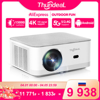 ThundeaL Portable Mini Projector TD92 Pro FHD 1080P Full HD Beam 4K Video WiFi Android Projector TD92Pro 3D Movie Home Theater