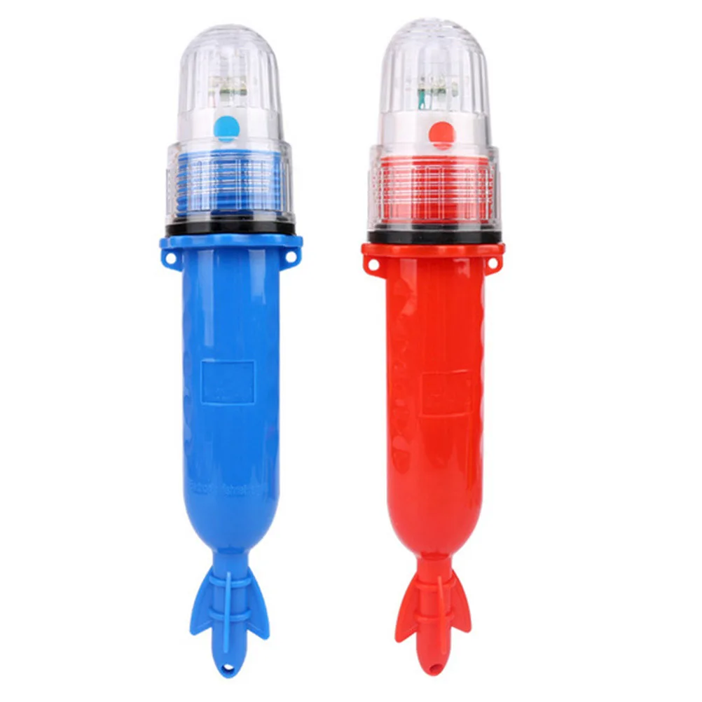 

2pcs Light Fishing Lure Attracting Lights Gear Red Blue High Brightness Night Fishing Tools Underwater Lamp