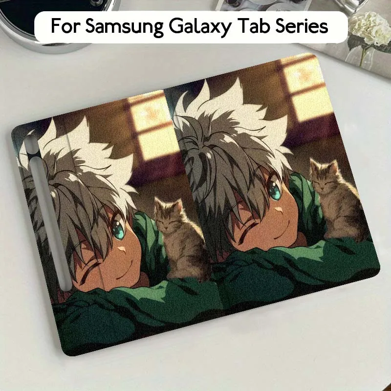 

Hunter x Hunter Cartoon Art For Samsung Galaxy Tab S9 S10 S6 S7 S8 FE Plus Lite Inch Foldable Cover Tablet Case