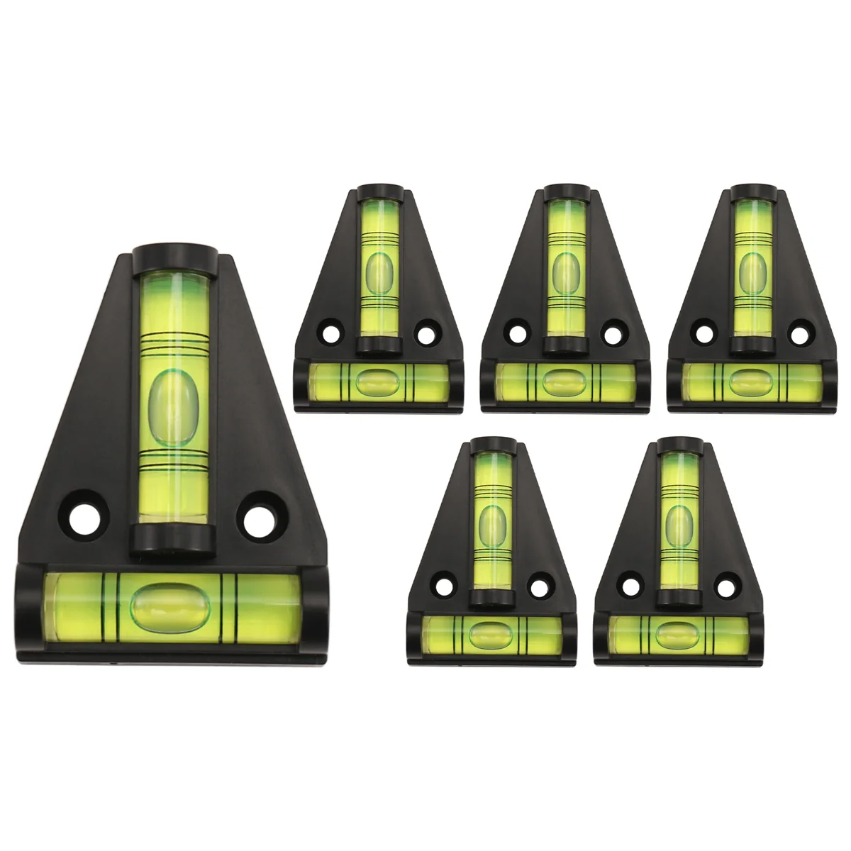 YDSC 6 Pack RV T Level, 2 Way T-Type Cross Check Bubble Level for Caravan RV Camper Trailer Motorhome Machines Boat