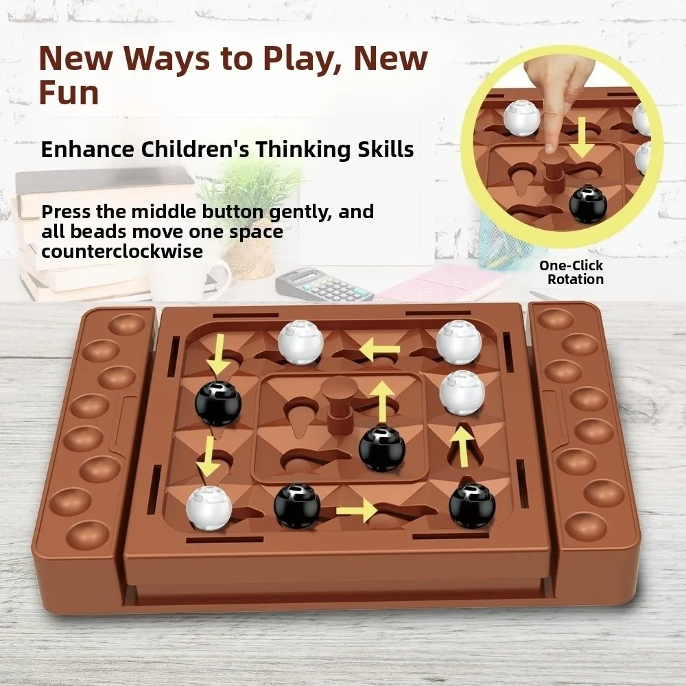 

Interactive Touch Flip Black White Chess Intelligent Parent-Child Interactive Tabletop Board Games Montessori