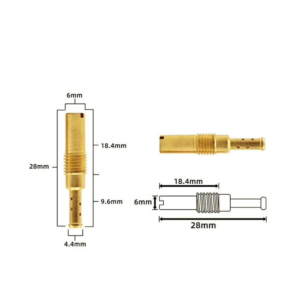 New 32# 33# 35# 38# 40# 42# 45# 48# 50# 52#Slow Pilot Jet Vice Injector Nozzle For Keihin CB GY6 KOSO OKO PE CVK FCR Carburetor