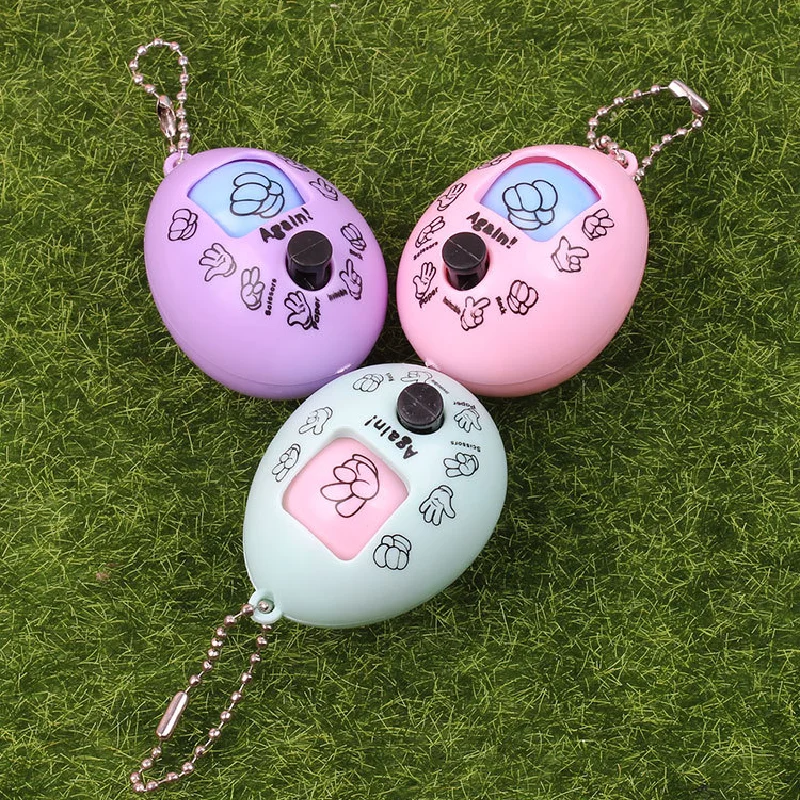 

1/3/10PCS Mini Finger Guessing Egg Rock Paper Scissors Game Win Or Lose Keychain Pendant Kids Simple Toy Birthday Party Gift Toy