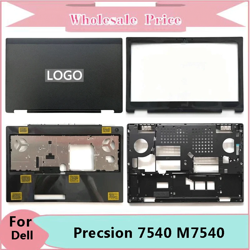 

New Original For Dell Precsion 7540 M7540 Laptop LCD Back Cover Front Bezel Upper Palmrest Bottom Base Case Keyboard Hinges