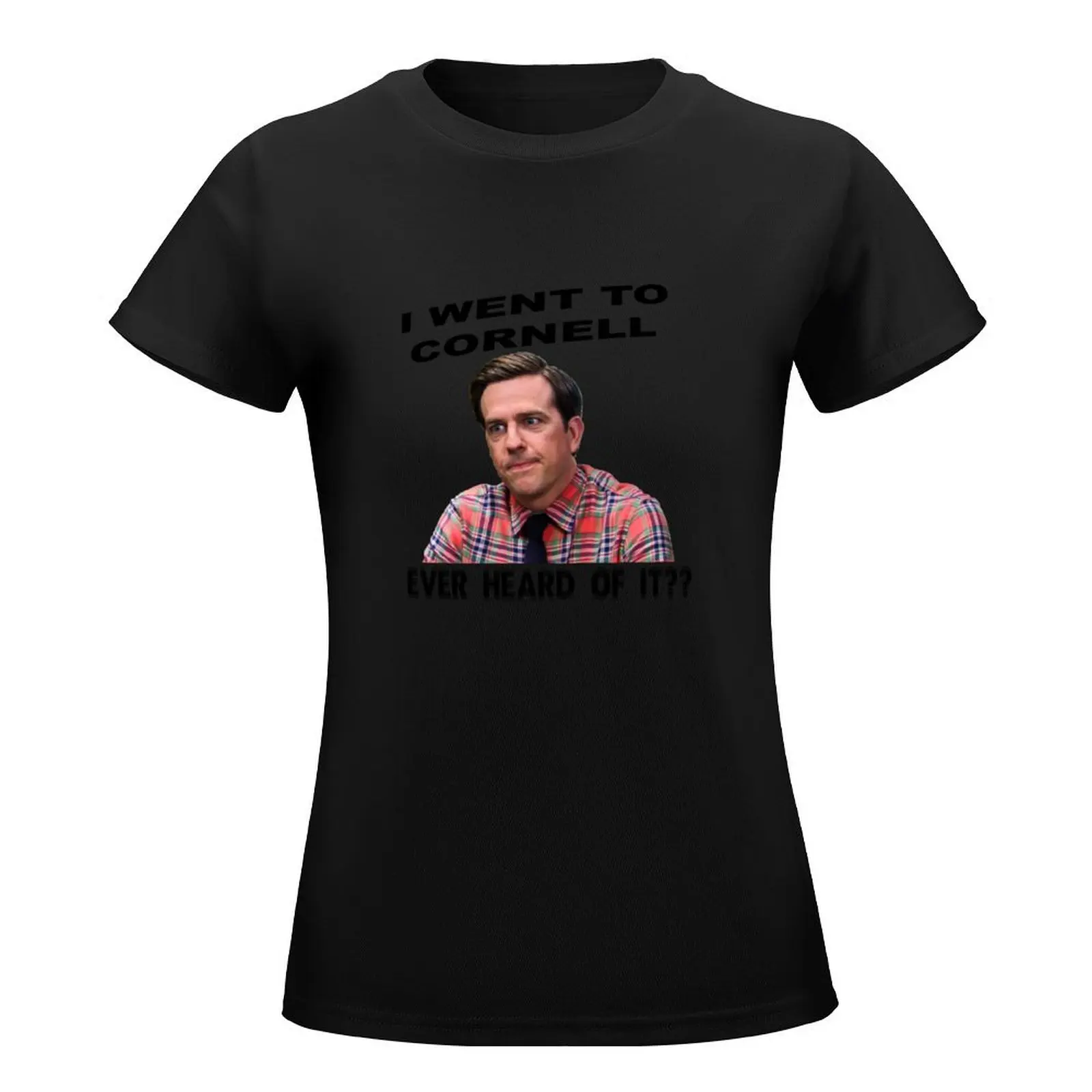 Andy Bernard, Cornell Grad T-Shirt Aesthetic clothing graphics lady clothes hippie clothes plain t shirts for Women