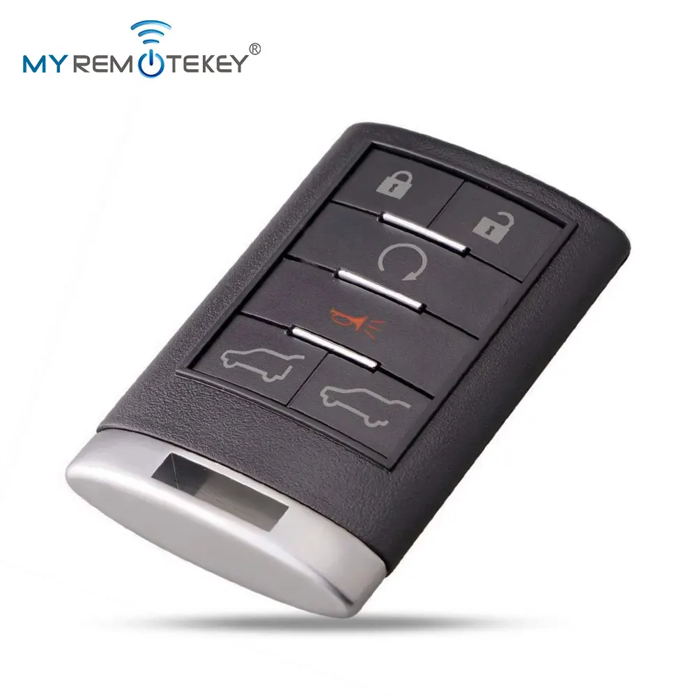 REMTEKEY FCC OUC6000066 حافظة مفتاح بعيد فوب 6 أزرار لكاديلاك CTS DTS STS Escalade 2008 2009 2010