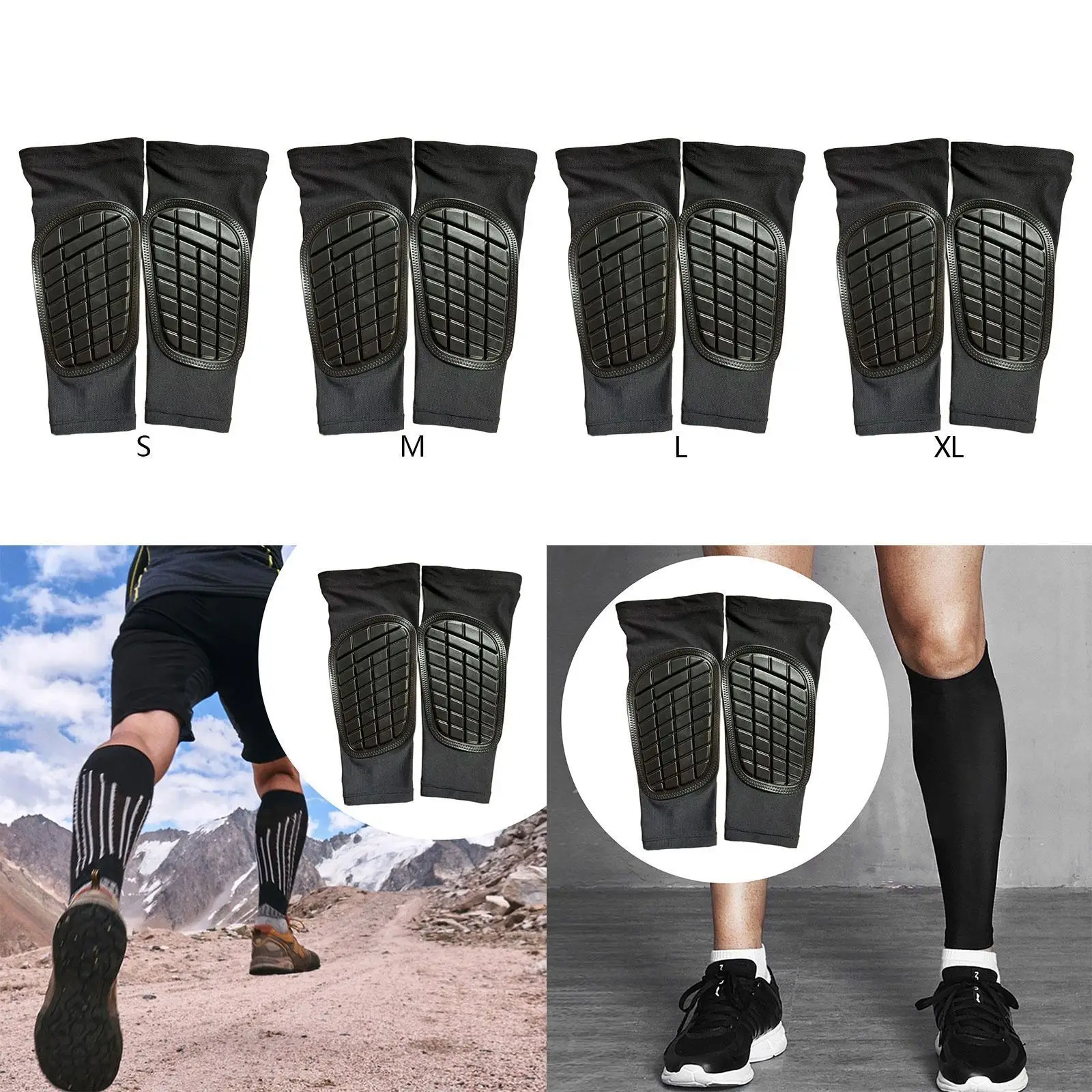 

Soccer Shin Guards Football Leg Sleeves for Adults Stretch Comfortable