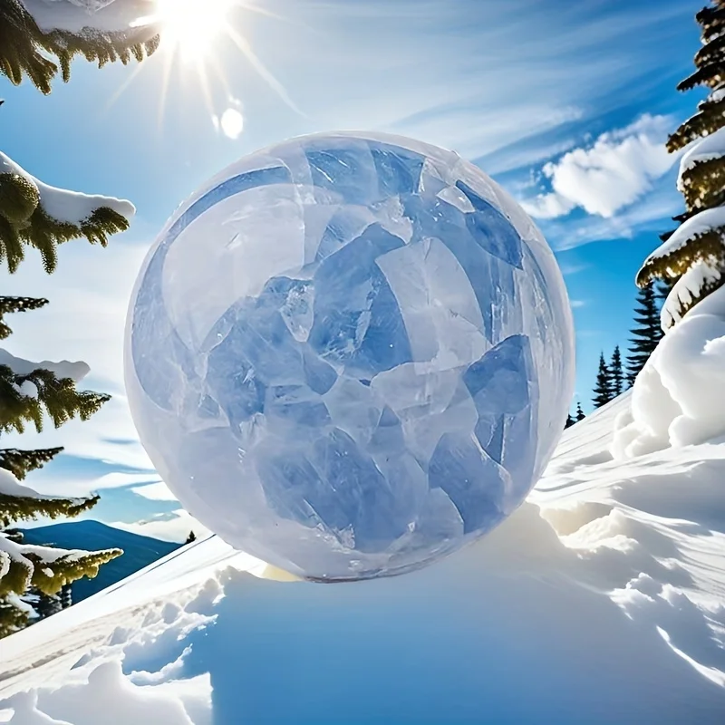 1pc Large Natural Blue Celestite Crystal Quartz Sphere Polished Kyanite Gemstone for Chakra - view 6
