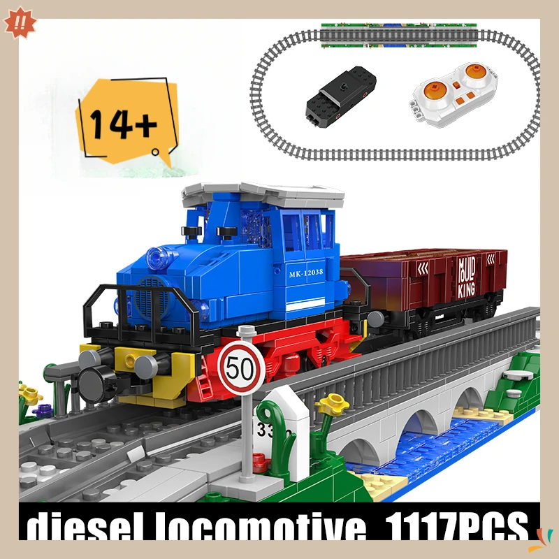 ตัวต่อรถไฟ Mould King 12038 ชุดประกอบรถไฟเทคนิค รุ่น ESU KG230 ของเล่นตัวต่อรถไฟบังคับวิทยุ ชุดตัวต่อของขวัญคริสต์มาสสำหรับเด็ก