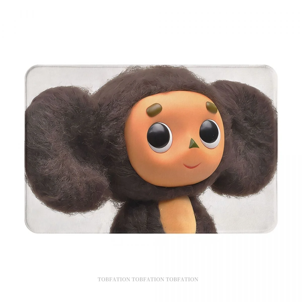 Cheburashka Soviet Russian Cartoon Anti-Slip Doormat Bath Mat Face Balcony Carpet Entrance Door Rug Bedroom Decor