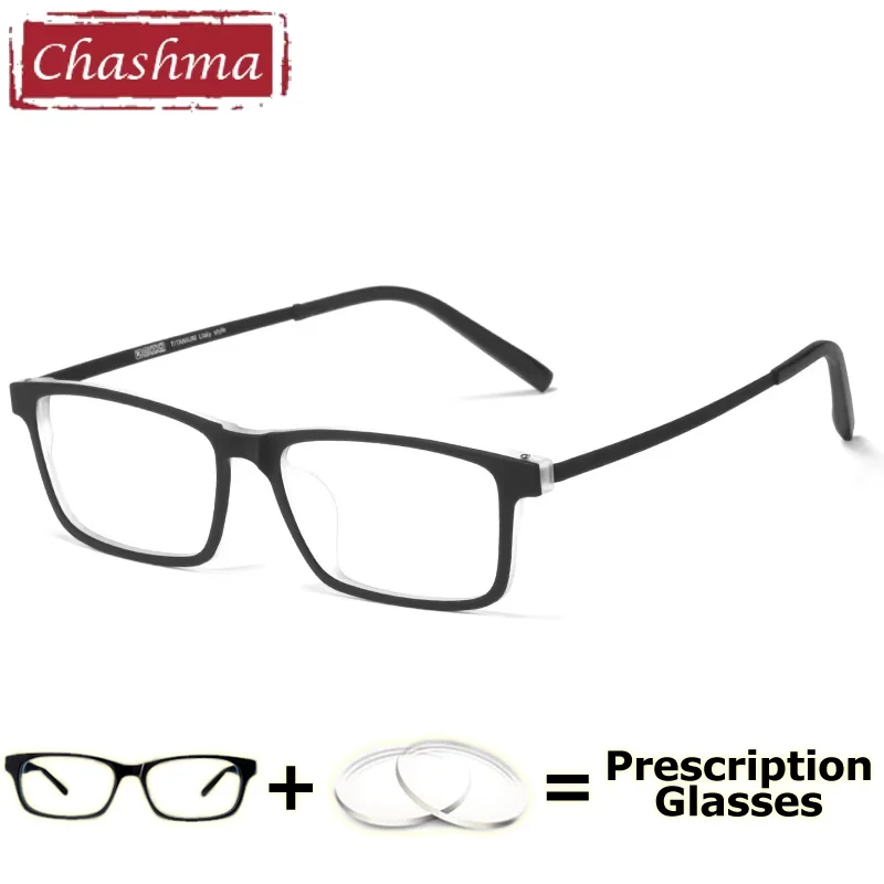 チャシュマ処方メガネ男性近視ライト光学処方老眼鏡フォトクロミックプラスチックチタン女性眼鏡