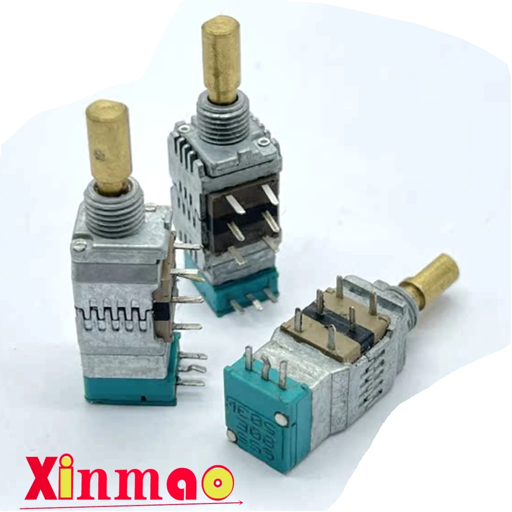 ALPS RK09 Precision Potentiometer 50KW with Press 3 Switch and Center Positioning Shaft Length 15mm