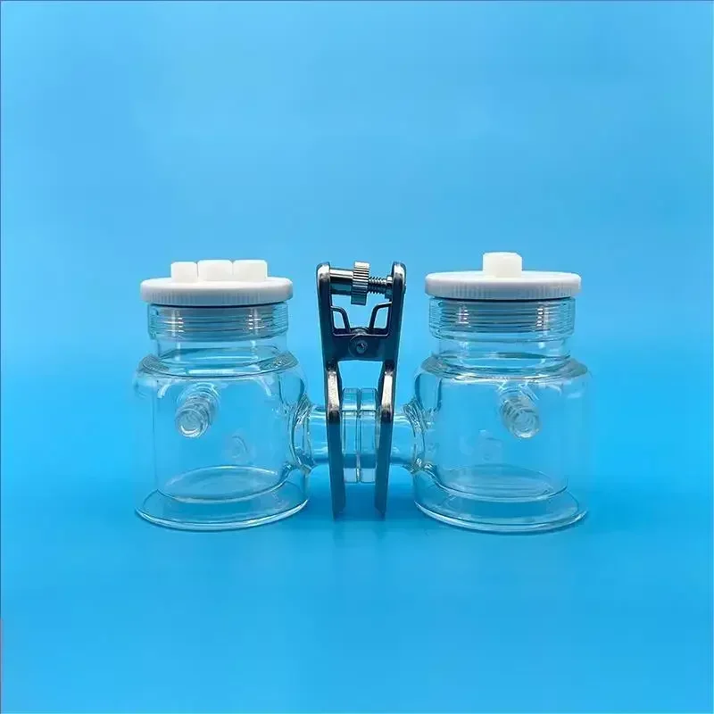 H-type double-layer controllable temperature sealed electrolytic cell